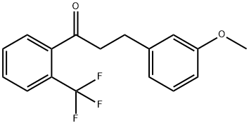 3-(3-METHOXYPHENYL)-2'-TRIFLUOROMETHYLPROPIOPHENONE 结构式