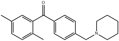 2,5-DIMETHYL-4'-PIPERIDINOMETHYL BENZOPHENONE 结构式