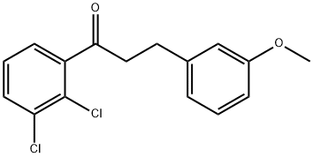 2',3'-DICHLORO-3-(3-METHOXYPHENYL)PROPIOPHENONE 结构式