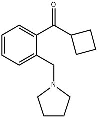 环丁基(2-(吡咯烷-1-基甲基)苯基)甲酮 结构式