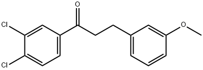 3',4'-DICHLORO-3-(3-METHOXYPHENYL)PROPIOPHENONE 结构式