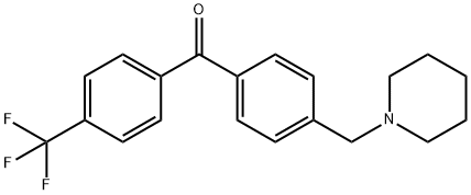 4-PIPERIDINOMETHYL-4'-TRIFLUOROMETHYLBENZOPHENONE 结构式