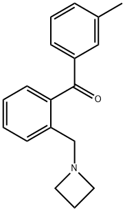 2-(氮杂环丁烷-1-基甲基)苯基(间甲苯基)甲酮 结构式