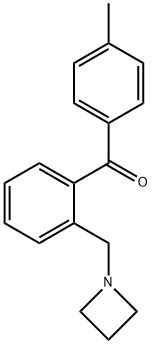 2-AZETIDINOMETHYL-4'-METHYLBENZOPHENONE 结构式