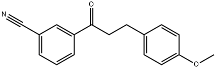 3'-CYANO-3-(4-METHOXYPHENYL)PROPIOPHENONE 结构式