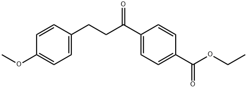 4'-CARBOETHOXY-3-(4-METHOXYPHENYL)PROPIOPHENONE 结构式