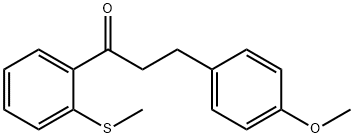 3-(4-METHOXYPHENYL)-2'-THIOMETHYLPROPIOPHENONE 结构式
