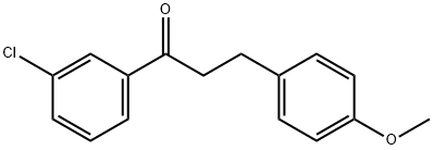 3'-CHLORO-3-(4-METHOXYPHENYL)PROPIOPHENONE 结构式