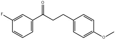 3'-FLUORO-3-(4-METHOXYPHENYL)PROPIOPHENONE 结构式