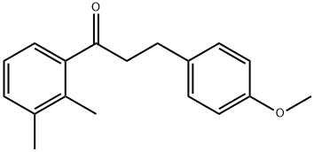 2',3'-DIMETHYL-3-(4-METHOXYPHENYL)PROPIOPHENONE 结构式