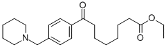 ETHYL 8-OXO-8-[4-(PIPERIDINOMETHYL)PHENYL]OCTANOATE 结构式