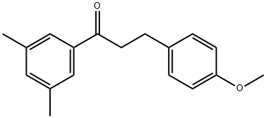 3',5'-DIMETHYL-3-(4-METHOXYPHENYL)PROPIOPHENONE 结构式