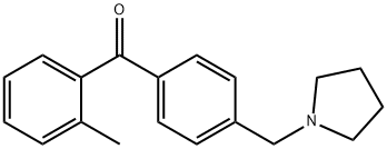 2-METHYL-4'-PYRROLIDINOMETHYL BENZOPHENONE 结构式