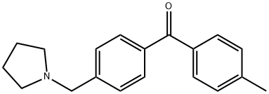 4-METHYL-4'-PYRROLIDINOMETHYL BENZOPHENONE 结构式