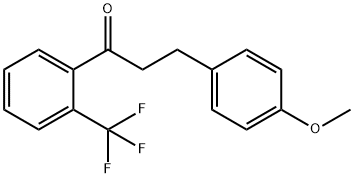 3-(4-METHOXYPHENYL)-2'-TRIFLUOROMETHYLPROPIOPHENONE 结构式