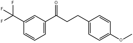3-(4-METHOXYPHENYL)-3'-TRIFLUOROMETHYLPROPIOPHENONE 结构式