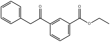 ETHYL 3-(1-OXO-2-PHENYLETHYL)BENZOATE 结构式