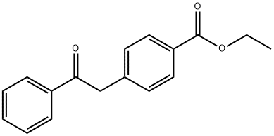 ETHYL 4-(2-OXO-2-PHENYLETHYL)BENZOATE 结构式