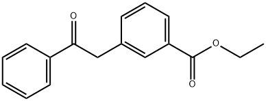 3-(2-氧代-2-苯乙基)苯甲酸乙酯 结构式