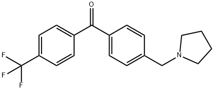 4-PYRROLIDINOMETHYL-4'-TRIFLUOROMETHYLBENZOPHENONE 结构式