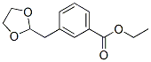 ETHYL 3-(1,3-DIOXOLAN-2-YLMETHYL)BENZOATE 结构式