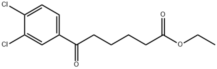 ETHYL 6-(3,4-DICHLOROPHENYL)-6-OXOHEXANOATE 结构式