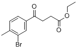 ETHYL 4-(3-BROMO-4-METHYLPHENYL)-4-OXOBUTYRATE 结构式