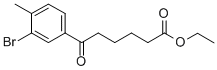 ETHYL 6-(3-BROMO-4-METHYLPHENYL)-6-OXOHEXANOATE 结构式