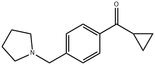 环丙基(4-(吡咯烷-1-基甲基)苯基)甲酮 结构式
