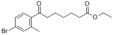 ETHYL 7-(4-BROMO-2-METHYLPHENYL)-7-OXOHEPTANOATE 结构式