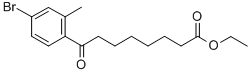 ETHYL 8-(4-BROMO-2-METHYLPHENYL)-8-OXOOCTANOATE 结构式