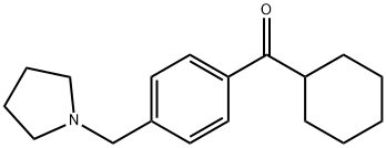 环己基(4-(吡咯烷-1-基甲基)苯基)甲酮 结构式