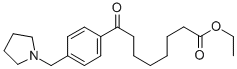 8-氧代-8-(4-(吡咯烷-1-基甲基)苯基)辛酸乙酯 结构式