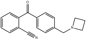 4'-AZETIDINOMETHYL-2-CYANOBENZOPHENONE 结构式