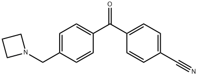4-AZETIDINOMETHYL-4'-CYANOBENZOPHENONE 结构式