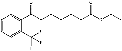 7-氧代-7-(2-(三氟甲基)苯基)庚酸乙酯 结构式