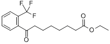 ETHYL 8-OXO-8-(2-TRIFLUOROMETHYLPHENYL)OCTANOATE 结构式