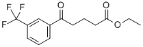 5-氧代-5-(3-(三氟甲基)苯基)戊酸乙酯 结构式