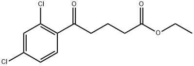 ETHYL 5-(2,4-DICHLOROPHENYL)-5-OXOVALERATE 结构式