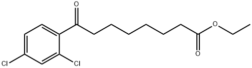 ETHYL 8-(2,4-DICHLOROPHENYL)-8-OXOOCTANOATE 结构式