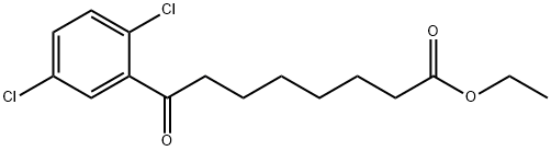 ETHYL 8-(2,5-DICHLOROPHENYL)-8-OXOOCTANOATE 结构式