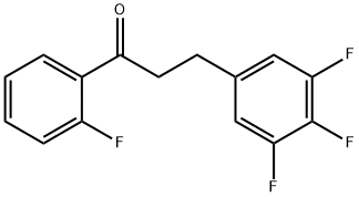 2'-FLUORO-3-(3,4,5-TRIFLUOROPHENYL)PROPIOPHENONE 结构式