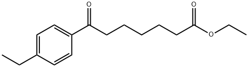 ETHYL 7-(4-ETHYLPHENYL)-7-OXOHEPTANOATE 结构式