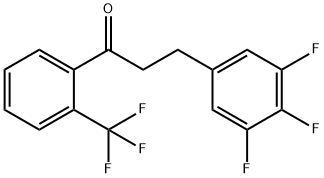 2'-TRIFLUOROMETHYL-3-(3,4,5-TRIFLUOROPHENYL)PROPIOPHENONE 结构式