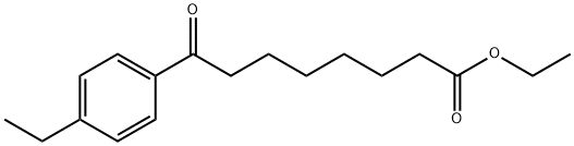 ETHYL 8-(4-ETHYLPHENYL)-8-OXOOCTANOATE 结构式