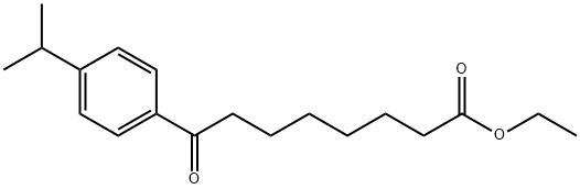 ETHYL 8-(4-ISOPROPYLPHENYL)-8-OXOOCTANOATE 结构式