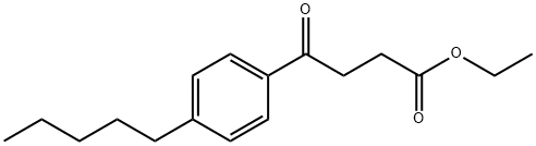 ETHYL 4-OXO-4-(4-N-PENTYLPHENYL)BUTYRATE 结构式