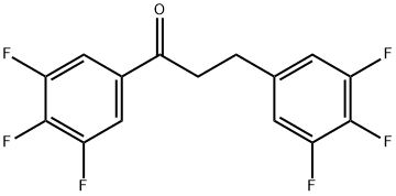 3',4',5'-TRIFLUORO-3-(3,4,5-TRIFLUOROPHENYL)PROPIOPHENONE 结构式