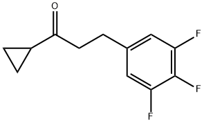 CYCLOPROPYL 2-(3,4,5-TRIFLUOROPHENYL)ETHYL KETONE 结构式