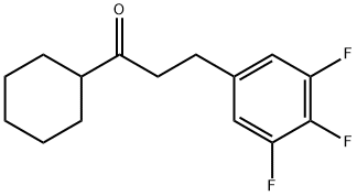 CYCLOHEXYL 2-(3,4,5-TRIFLUOROPHENYL)ETHYL KETONE 结构式